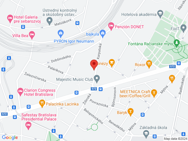 Google map: Karpatská 1